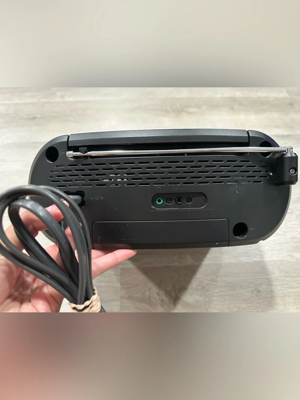 CH181 Sony CFD-S50 Boombox CD/Radio/Cassette Player Mega Bass Power Cord Tested